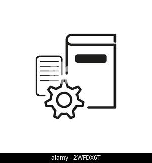 Technical documentation icon. Vector illustration. stock image. EPS 10. Stock Vector