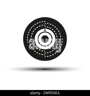 Smoke detector icon. Smoke sensor device. Alert alarm icon. Vector illustration. EPS 10. Stock image. Stock Vector