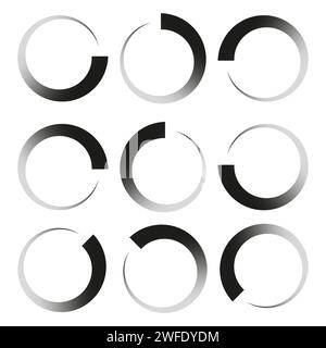 Preloader, buffer shape or progress indicator. Vector illustration. EPS 10. stock image. Stock Vector