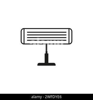 Infrared heater icon. Vector illustration. Eps 10. Stock image. Stock Vector