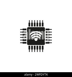 GPU icon. White background with shadow design. Vector illustration ...