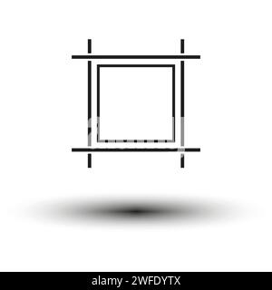 Artboard icon. Vector illustration. EPS 10. Stock image. Stock Vector