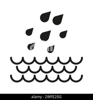 Water protection icon. Vector illustration. Eps 10. Stock image. Stock Vector