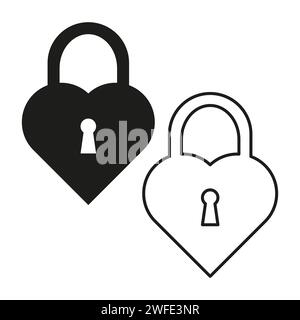 Heart and castle. Female heart set icon. Vector illustration. EPS 10. stock image. Stock Vector