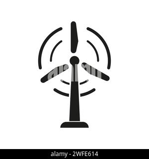 Wind power icon. Vector illustration. Eps 10. Stock image. Stock Vector