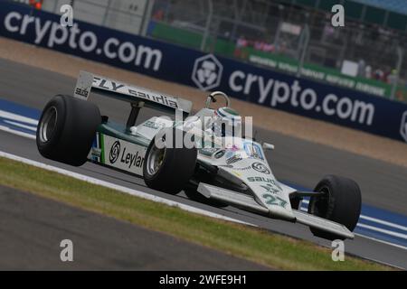 Historic F1 Car Demonstration 2023 British Grand Prix Stock Photo