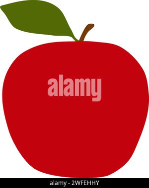Red Apple Vector Illustration Stock Vector