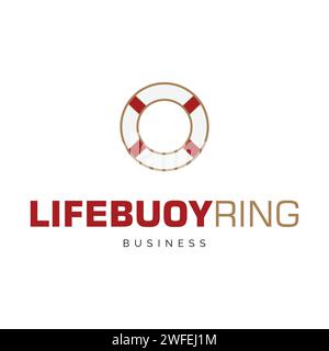 Life Buoy Ring Icon Logo Design Template Stock Vector