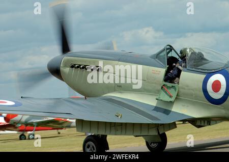 Supermarine Seafire - Duxford Flying Legends Airshow 2006 Stock Photo ...