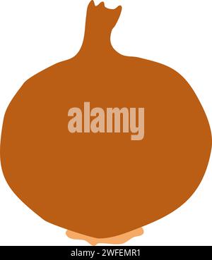 White Onion Vector Illustration Stock Vector