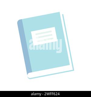 Blue Log Book Icon Vector Illustration Stock Vector