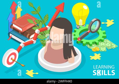 Soft Skills conceptual vector illustration word cloud isolated on white ...