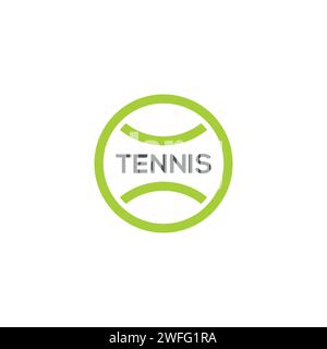 Tennis Ball Logo Simple and clean design. ball icon Stock Vector