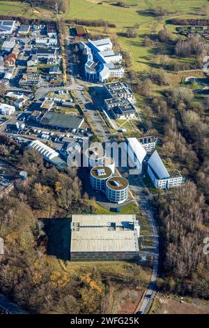 Luftbild, Gelände der Privat-Universität Witten/Herdecke, Annen, Witten, Ruhrgebiet, Nordrhein-Westfalen, Deutschland ACHTUNGxMINDESTHONORARx60xEURO *** Aerial view, grounds of the Private University of Witten Herdecke, Annen, Witten, Ruhr area, North Rhine-Westphalia, Germany ATTENTIONxMINDESTHONORARx60xEURO Stock Photo