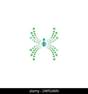 Spider Technology logo simple and modern design Stock Vector