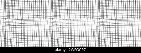 Crosshatch pattern. Seamless hand draw pattern. Simple crosshatch sketch. Stock Vector
