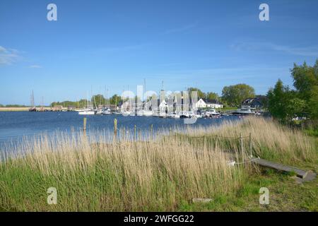 Village and Harbor of Gager on Rügen at baltic Sea,Mecklenburg-Vorpommern,Germany Stock Photo