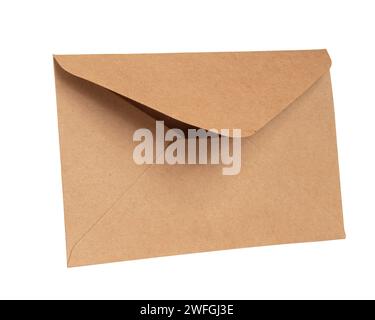 old envelope isolated on white background Stock Photo