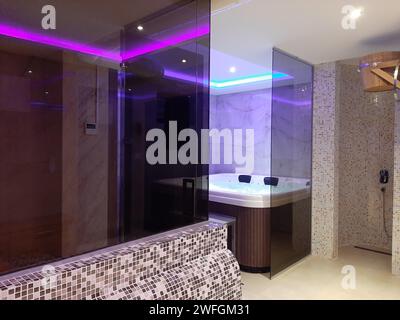 A view of the modern bathroom Stock Photo