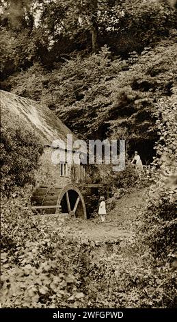 Photograph Ogwell Mill near Newton Abbot. From the book Glorious Devon.  by S.P.B. Mais, published by London Great Western Railway Company, 1928 Stock Photo