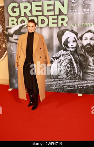 30/01/2024, Berlin, Germany, Katharina Stark attends the Berlin-Premiere 'GREEN BORDER“  at the Delphi Filmpalast on January 30, 2024 in Berlin, Germany. Green Border is a black and white drama by Agnieszka Holland about individual fates in the Polish-Belarusian border area. Credit: Sven Struck/Alamy Live News Stock Photo