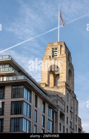 Abbey National Building Society premises at 219–229 Baker Street, 221b being Sherlock Holmes address in the books by Arthur Conan Doyle. Stock Photo