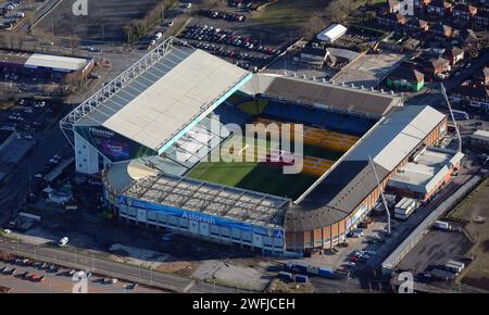 aerial view of Leeds United's Elland Road Stadium Stock Photo