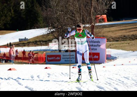 Schonach, Deutschland. 28th Jan, 2024. Mari Leinan Lund (Norwegen), beim FIS Weltcup Nordische Kombination Schonach 2024 Credit: dpa/Alamy Live News Stock Photo