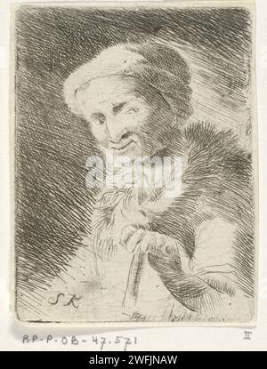 Portrait of an unknown old woman, Simon Klapmuts, 1744 - 1780 print ...