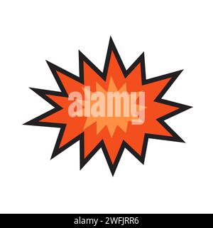 Comic Blast Explosion Vector Illustration Stock Vector