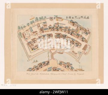 Map of the Dutch Trading post Dejima near Nagasaki, Anonymous