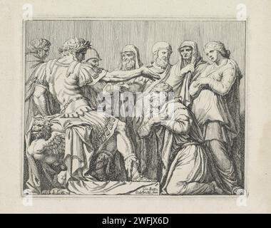 Alexander the Great with the Van Darius family, Gerard Edelinck, After ...