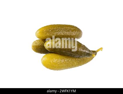 Cucumber. Pickled, marinated cucumbers isolated on white background Stock Photo