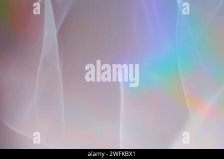 Light leaks and rainbow reflection, abstract background Stock Photo