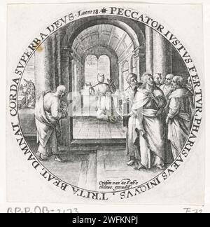 Parable of the Pharise and the publican in the temple, 1653 - 1654 ...