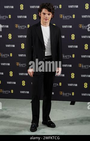 Edward Bluemel attends the Vanity Fair EE Rising Star Party for the BAFTA Film Awards at the Four Seasons Hotel London at Park Lane. Picture date: Wednesday January 31, 2024. Stock Photo