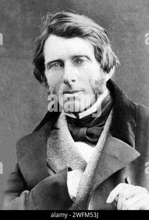 JOHN RUSKIN (1819-1900) English art critic, philosopher and writer in 1863 Stock Photo