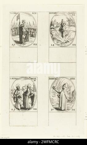 Saint Peter and Saint Paul with the Apostles and other saints ...