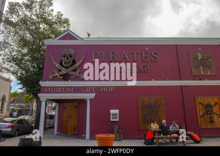 Pirates of Nassau museum near Bay Street in historic downtown Nassau, New Providence Island, Bahamas. Stock Photo