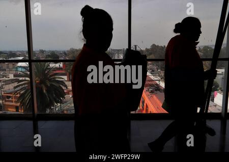 Non Exclusive: Passengers make the first trip on Tlahuac-Mixcoac station section of the Line 12 Mexico City Metro, after more than 2 years of inactivi Stock Photo