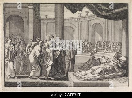 Christ healing the paralytic man Stock Photo - Alamy