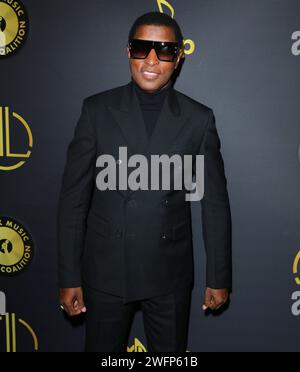 West Hollywood, USA. 31st Jan, 2024. Babyface arrives at The Black Music Action Coalition Music Maker Dinner held at Delilah in West Hollywood, CA on Wednesday, January 31, 2024 (Photo By Juan Pablo Rico/Sipa USA) Credit: Sipa USA/Alamy Live News Stock Photo