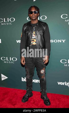 Los Angeles, USA. 31st Jan, 2024. Fargo444 attends the arrivals of the 2024 Clio Music Awards at NeueHouse Hollywood in Los Angeles, CA on January 31, 2024. (Photo by Corine Solberg/SipaUSA) Credit: Sipa USA/Alamy Live News Stock Photo