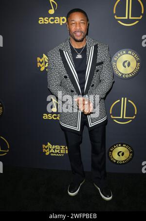 West Hollywood, USA. 31st Jan, 2024. Tank arrives at The Black Music Action Coalition Music Maker Dinner held at Delilah in West Hollywood, CA on Wednesday, January 31, 2024 (Photo By Juan Pablo Rico/Sipa USA) Credit: Sipa USA/Alamy Live News Stock Photo