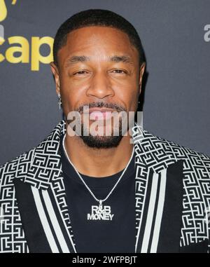 West Hollywood, USA. 31st Jan, 2024. Tank arrives at The Black Music Action Coalition Music Maker Dinner held at Delilah in West Hollywood, CA on Wednesday, January 31, 2024 (Photo By Juan Pablo Rico/Sipa USA) Credit: Sipa USA/Alamy Live News Stock Photo