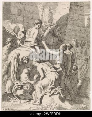 Cloelia escapes from the Etruscan camp, Bartolomeo Pinelli, 1817 ...
