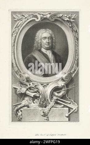 Portrait of Robert Walpole. Portrait of the first English Prime ...
