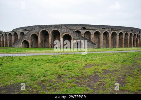 Amphitheatre of Pompeii - Italy Stock Photo