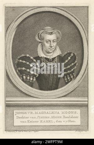 Magdalena Moons, Cornelis Visscher (II), 1649 print Magdalena Moons ...