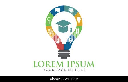 Education Logo Design. Creative and Modern Education Logo Design. Stock Vector